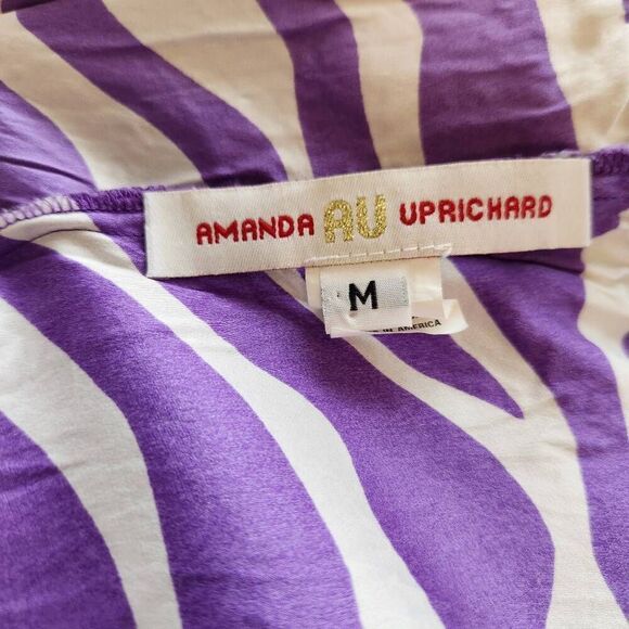 Y2K Vintage Amanda Uprichard Mini Dress Medium 100% Silk - Picture 4 of 5